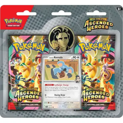 Pokemon Ascended Heroes Enhanced ME2.5 Booster 2-pack Komala - Pokemon TCG -  Leksaksaffären