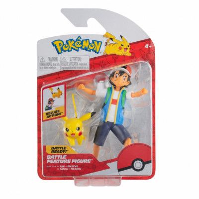 Pokemon Battle Feature Figure : Model - Ash&Pikachu - Pokemon -  Leksaksaffären