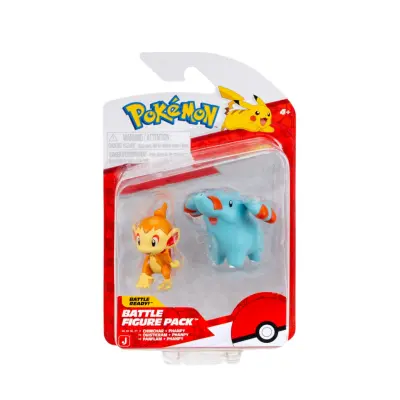 Pokemon Battle Figure Chimchar + Phanpy - Pokemon -  Leksaksaffären