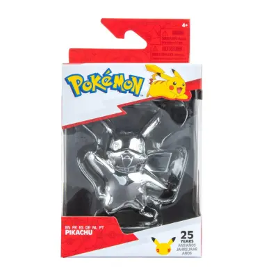 Pokemon Battle Figure Select Silver Pikachu - Pokemon -  Leksaksaffären
