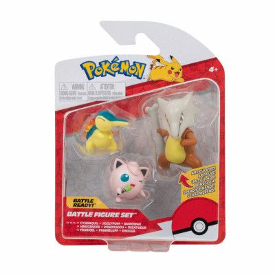 Pokemon Battle Figure Set Cyndaquil, Jigglypuff&Marowak
