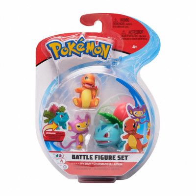 Pokemon Battle Figure Set Ivysaur/Charmander/Aipom