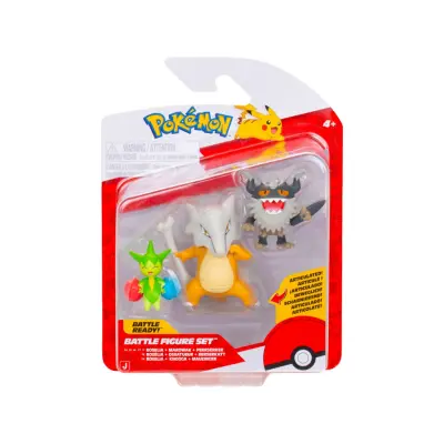 Pokemon Battle Figure Set Roselia + Marowak + Perrserker - Pokemon -  Leksaksaffären