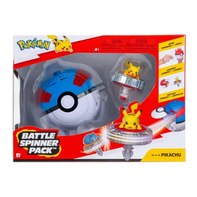 Pokemon Battle Spinner Pack Pikachu with Great Ball - Pokemon -  Leksaksaffären