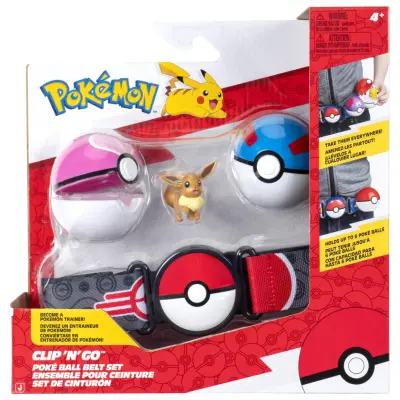 Pokemon Clip n Go Belt Set Eevee - Pokemon -  Leksaksaffären