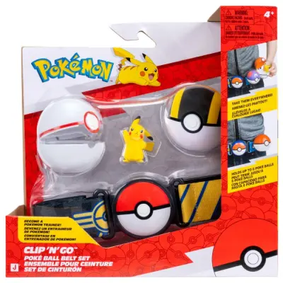 Pokemon Clip n Go Belt set Pikachu - Pokemon -  Leksaksaffären