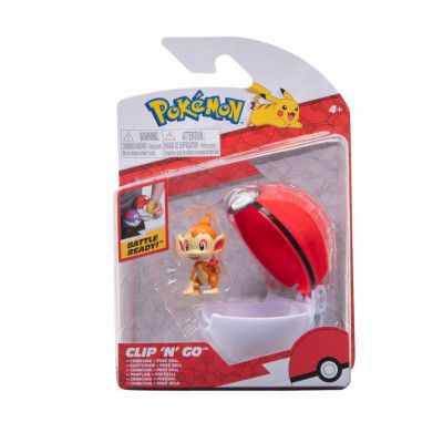 Pokemon Clip n Go Chimchar + Poke Ball