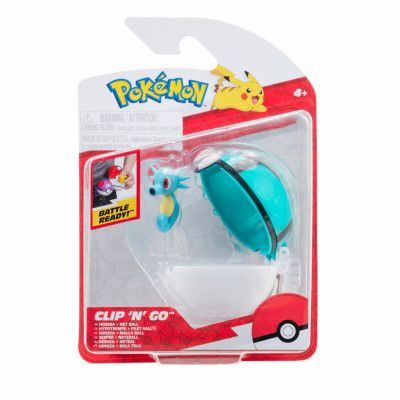 Pokemon Clip n Go Horsea + Net Ball - Pokemon -  Leksaksaffären