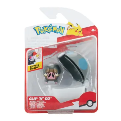 Pokemon Clip n Go Lechonk + Heavy Ball - Pokemon -  Leksaksaffären