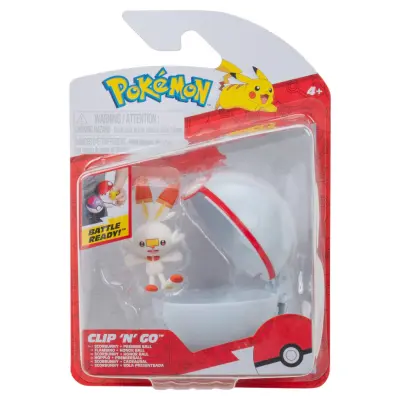 Pokemon Clip n Go Scorbunny + Premier Ball - Pokemon -  Leksaksaffären