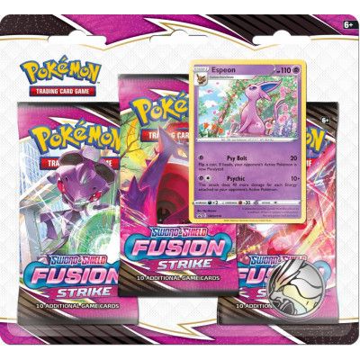 Pokemon Fusion Strike 3-pack SWSH8 (Välj mellan 2 varianter) : Model - Espeon