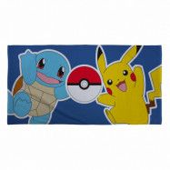 Pokemon Handduk 70x140 cm Pikachu & Squirtle