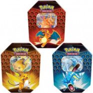Pokémon 3-pack Hidden Fates Tin samlarkort Charizard, Gyarados och Raichu
