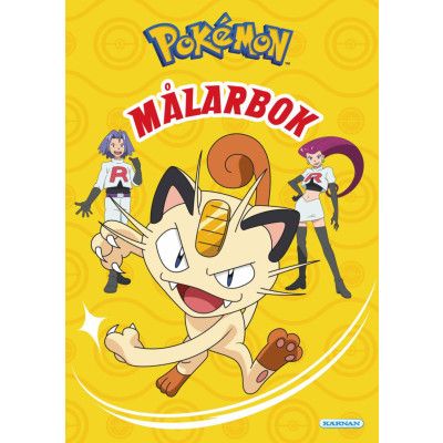 Pokemon Målarbok Gul