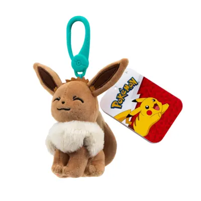 Pokemon Mjukdjur Clip on Eevee - Pokemon -  Leksaksaffären