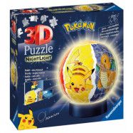 Pokemon Night Light 3D Pusselboll 72 bitar