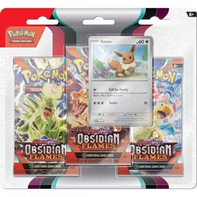 Pokemon Obsidian Flames 3-pack Blister : Model - Eevee