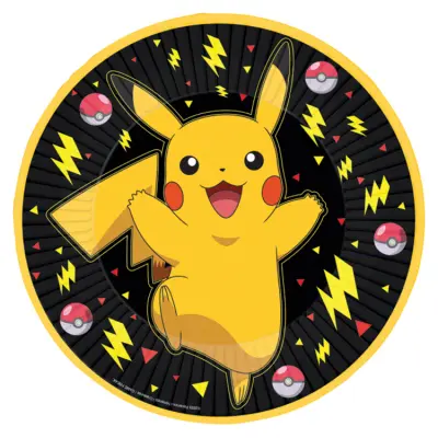 Pokemon Pikachu Papperstallrik 8-pack