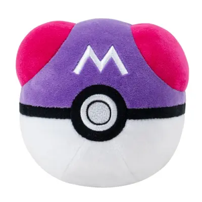 Pokemon Plush Pokeboll Mjukdjur 10cm Master Ball