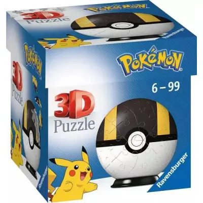 Pokemon Pusselboll 3D 55 bitar Ultra Ball (Svart)