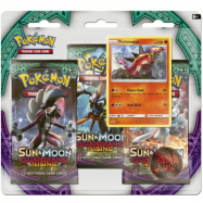 Pokemon Sun & Moon Guardians Rising Booster Trippelblister Turtonator 30 st Samlarkort