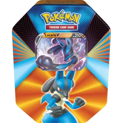 Pokemon Tin V Forces Galarian  (Välj mellan 3 olika varianter) : Model - Lucario