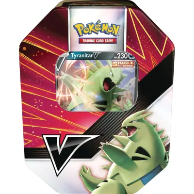 Pokemon Tin V Strikers (Välj mellan 2 olika varianter) : Model - Tyranitar