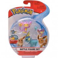 Pokémon Battle 3 pack figurset Vaporeon, Eevee och Aipom