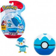 Pokémon Clip N go Piplup med pokeball