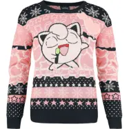 Pokémon - gaming Christmas jumper - Pummeluff - S - för Dam - rosa/svart