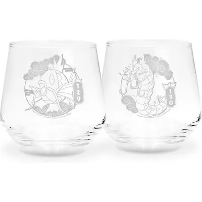 Pokémon - gaming Glas-set - Magikarp & Gyarados - för None - transparent