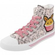 Pokémon - gaming Höga sneakers - Evoli - Cupcake - EU37 EU41 - för Dam - rosa/vit