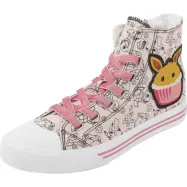 Pokémon - gaming Höga sneakers - Evoli - Cupcake - EU37 EU42 - för Dam - rosa/vit