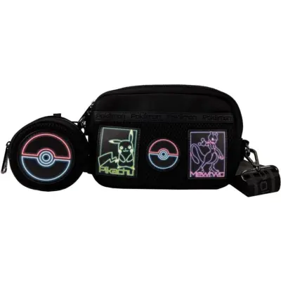 Pokémon - gaming Handväska - Loungefly - Pokémon Sling Bag (Glow in the Dark) - för Dam - svart