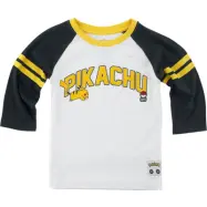 Pokémon - gaming Longsleeve - Barn - Pikachu 025 - 98/104 158/164 - för barn - svart/vit