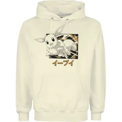 Pokémon - gaming Luvtröja - Evoli Evolutionen Katakana - S XL - för Herr - naturfärgad