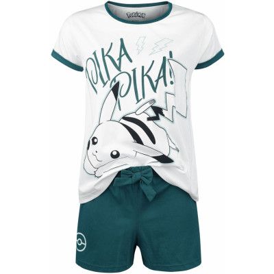 Pokémon - gaming Pyjamas - Pikachu - Pika, Pika! - S M - för Dam - blå/vit