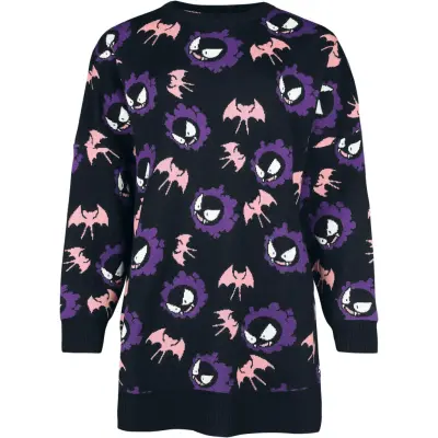 Pokémon - gaming Stickad jumper - Nebulak - S L - för Dam - flerfärgad