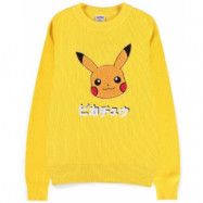 Pokémon - gaming Stickad jumper - Pikachu - S XXL - för gul