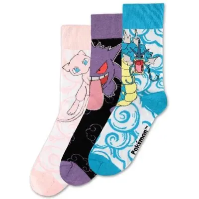Pokémon - gaming Strumpor - Crew Socks - EU 39-42 EU 43-46 - för Herr - flerfärgad