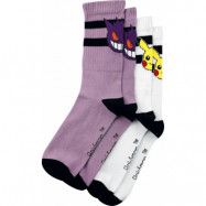 Pokémon - gaming Strumpor - Gengar, Pikachu - EU 35-38 EU 39-42 - för Dam - flerfärgad