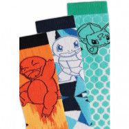 Pokémon - gaming Strumpor - Glumanda Bisasam Schiggy Elemente Socken - EU 39-42 EU 43-46 - för  flerfärgad