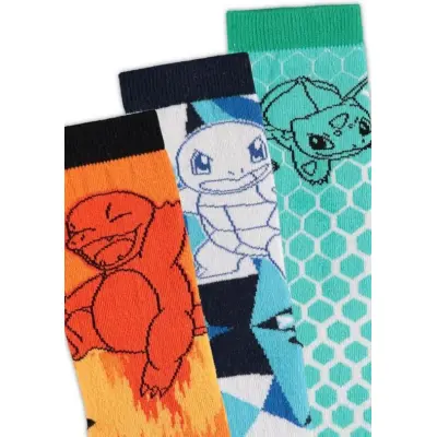 Pokémon - gaming Strumpor - Charmander Bulbasaur Squirtle Elements Strumpor - EU 39-42 - för  flerfärgad