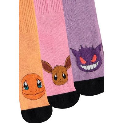Pokémon - gaming Strumpor - Charmander Eevee Gengar - EU 35-38 EU 39-42 - för  flerfärgad