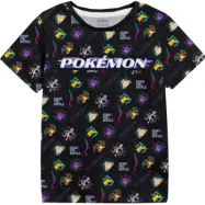 Pokémon - gaming T-shirt - Barn - Distortion - 104 - för barn - svart
