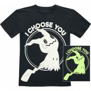 Pokémon - gaming T-shirt - Barn - Mimikyu - I Choose You - 104 152 - för barn - svart