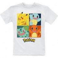 Pokémon - gaming T-shirt - Barn - Partner - 104 152 - för barn - vit