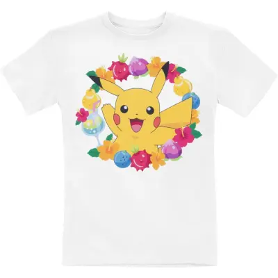 Pokémon - gaming T-shirt - Barn - Pikachu - Berry - 128 164 - för barn - vit