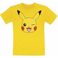 Pokémon - gaming T-shirt - Barn - Pikachu Face - 104 152 - för barn - gul