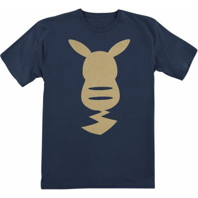 Pokémon - gaming T-shirt - Barn - Pikachu - Gold - 152 - för barn - mörkblå